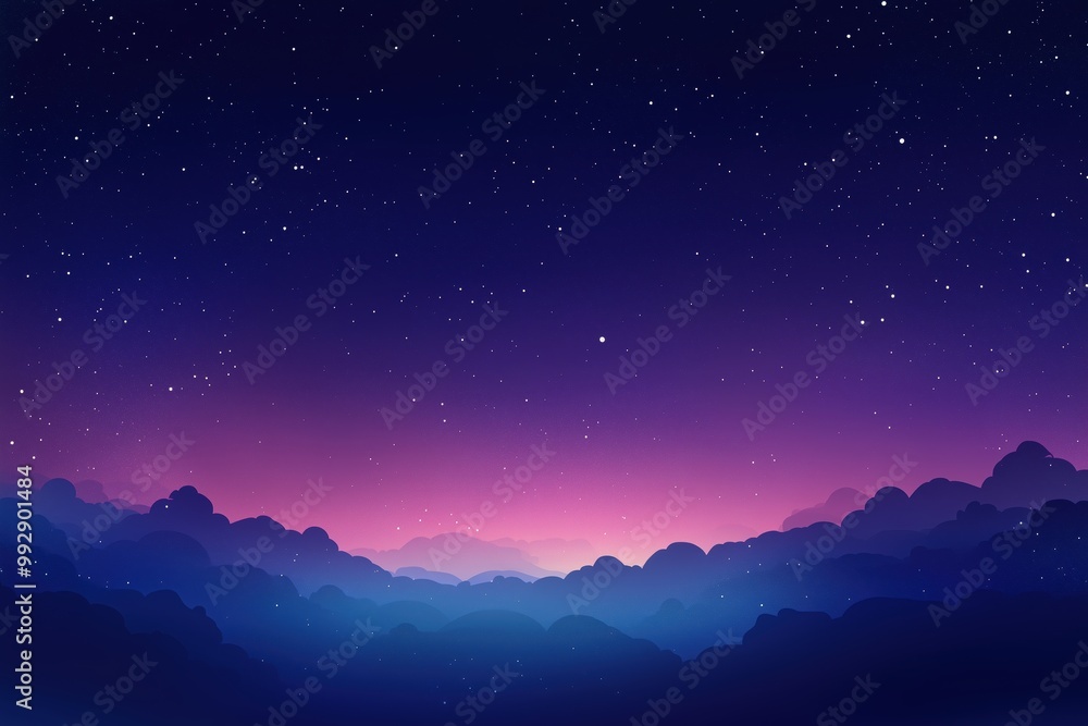 Gradient resembling the night sky with soft blues and purples Gradient resembling the night sky with soft blues and purples