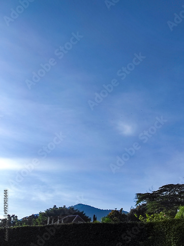 clouds over the mountains