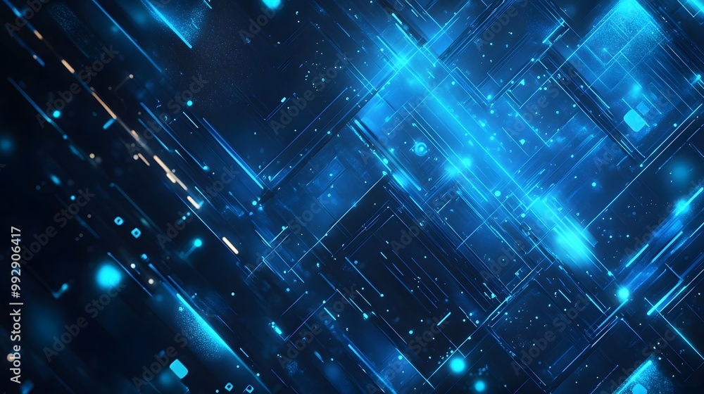 blue geometric shape abstract technology background. blue geometric shape abstract technology background.