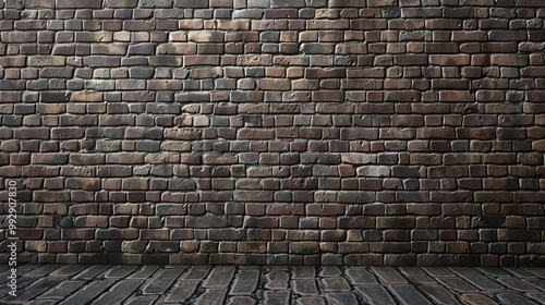 Brick wall. Red burnt brick. Background or texture of blocks of different colors.