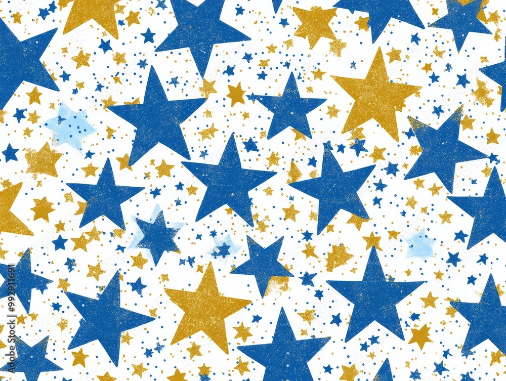 2408 98.A vibrant Christmas star pattern in vector form, featuring sparkling gold, blue, and white stars scattered across the background. The design has a dynamic, starburst effect, making it perfect 2408 98.A vibrant Christmas star pattern in vector form, featuring sparkling gold, blue, and white stars scattered across the background. The design has a dynamic, starburst effect, making it perfect