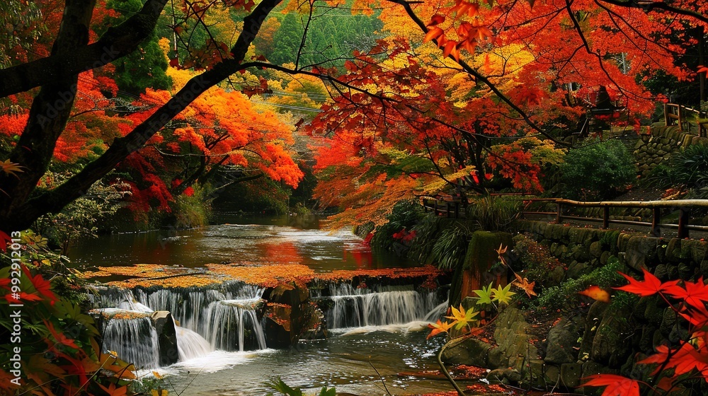 Stunning Natural Autumn Forest Scenery: A Captivating Display of Seasonal Beauty. Explore the Golden Tones and Serene Charm. Stunning Natural Autumn Forest Scenery: A Captivating Display of Seasonal Beauty. Explore the Golden Tones and Serene Charm.