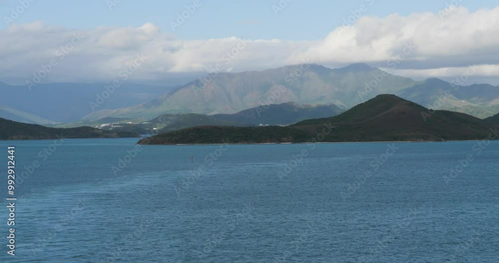 Beautiful island of Noumea, New Caledonia, panoramic view. View of the mountain range. Beautiful island of Noumea, New Caledonia, panoramic view. View of the mountain range.
