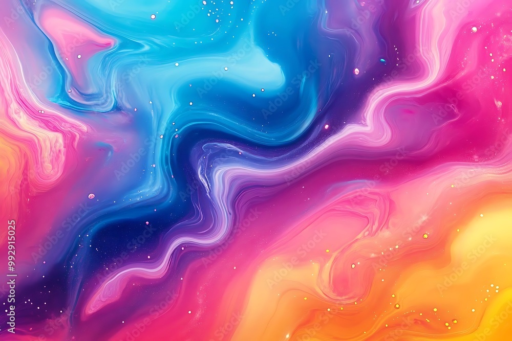 Abstract Background - Swirling Colors of Pink, Blue, Purple, and Orange with a Touch of Sparkle Abstract Background - Swirling Colors of Pink, Blue, Purple, and Orange with a Touch of Sparkle