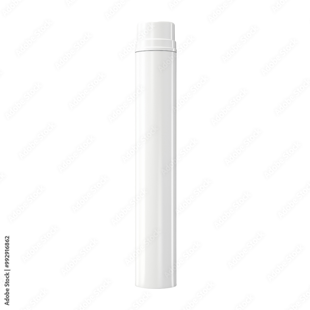 Tall White Plastic Deodorant Stick Container On White Background Tall White Plastic Deodorant Stick Container On White Background