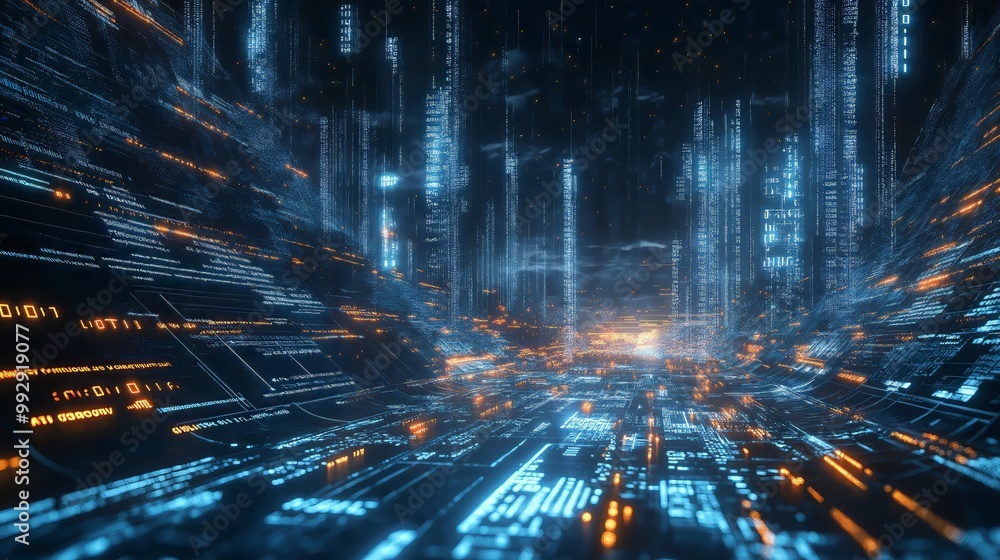 Digital encryption battles in a virtual landscape showcasing the unseen war of future cybersecurity. Risk Mitigation. Ultra realistic. Photorealistic Digital encryption battles in a virtual landscape showcasing the unseen war of future cybersecurity. Risk Mitigation. Ultra realistic. Photorealistic