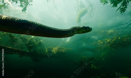 Anaconda in the Amazon
