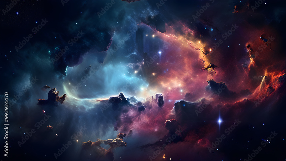 Fototapeta premium nebula and space