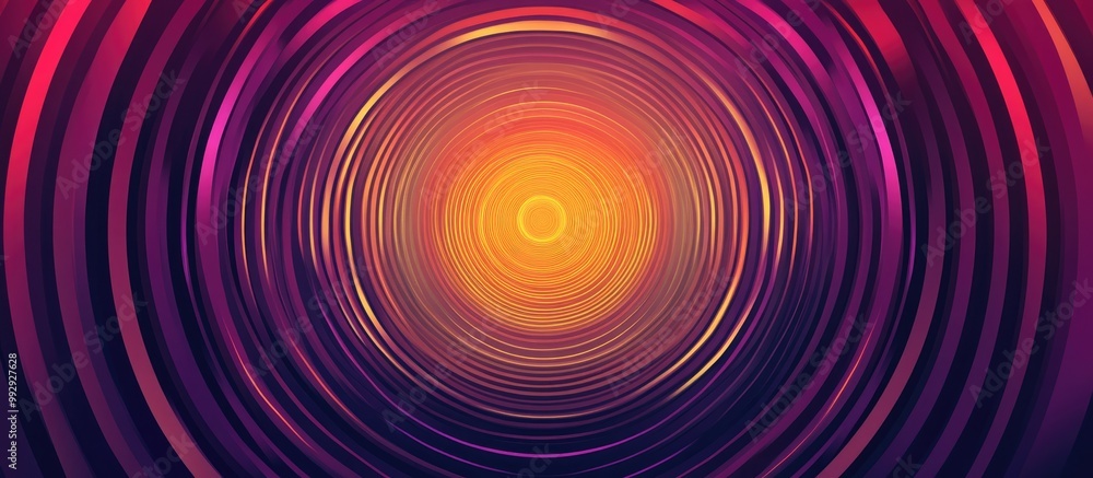Concentric radial design featuring an abstract geometric shape Concentric radial design featuring an abstract geometric shape