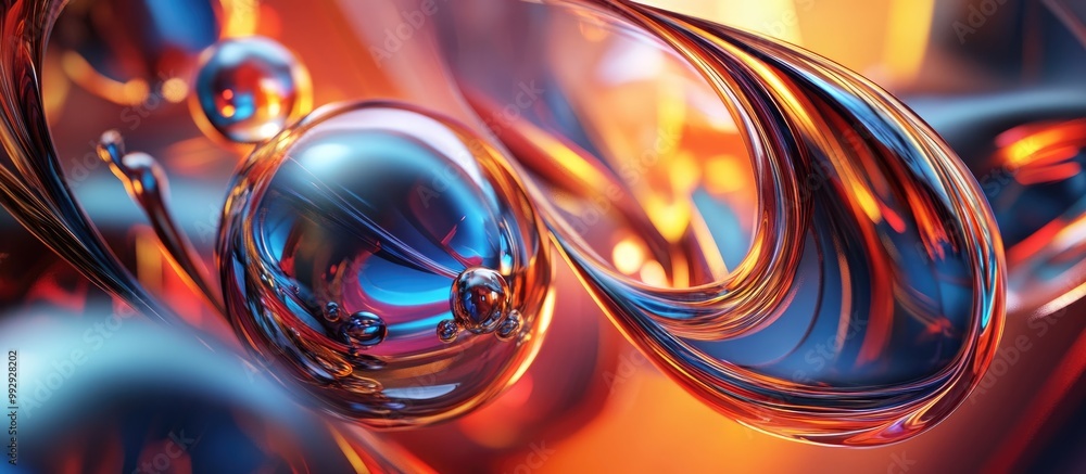 Abstract 3D illustration suitable for various design applications and creative projects Abstract 3D illustration suitable for various design applications and creative projects