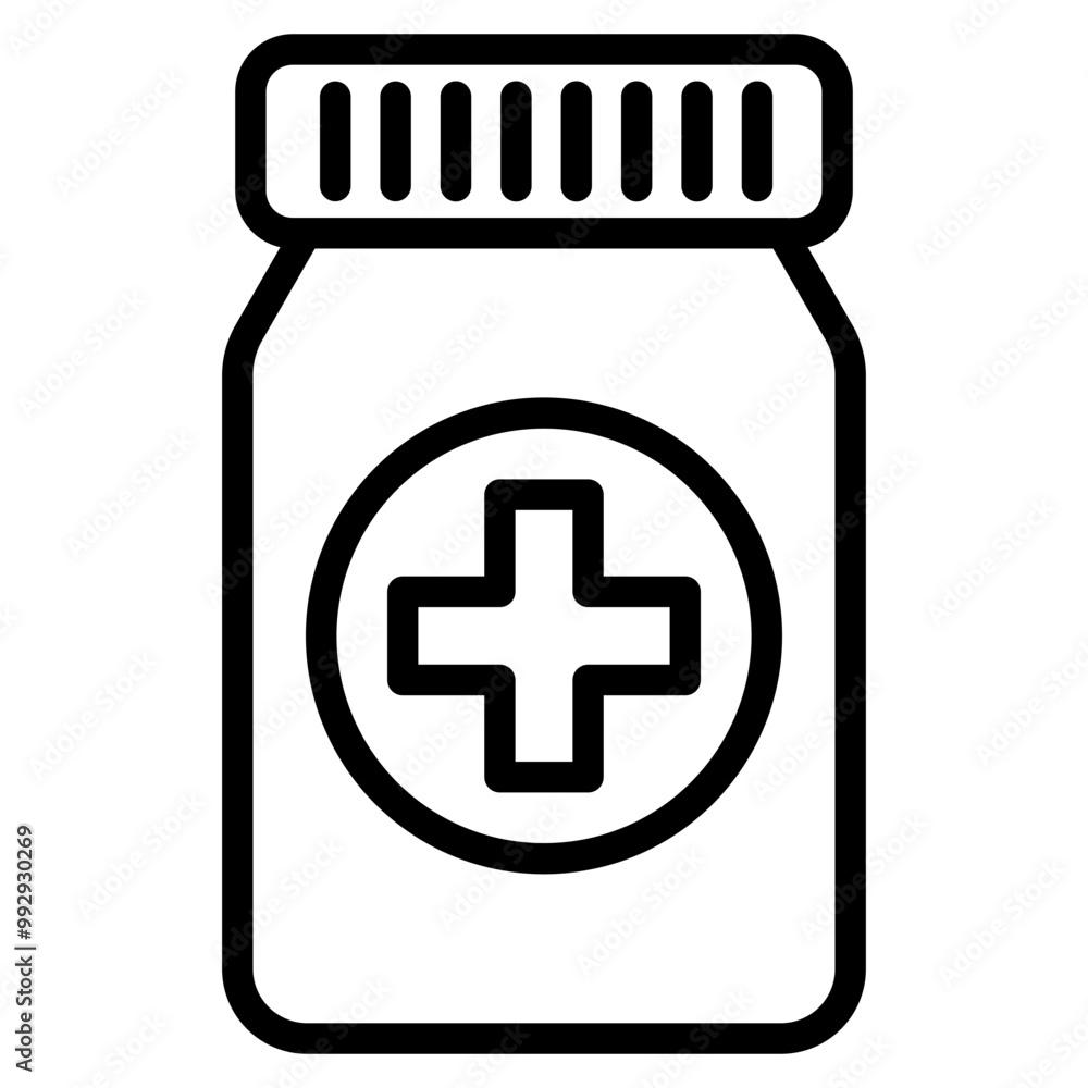 Obraz premium Prescription Bottle Icon