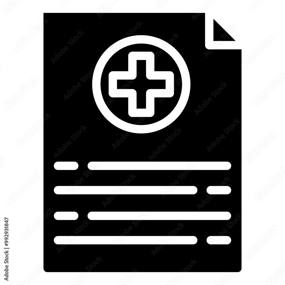 Obraz premium Medical Report Icon