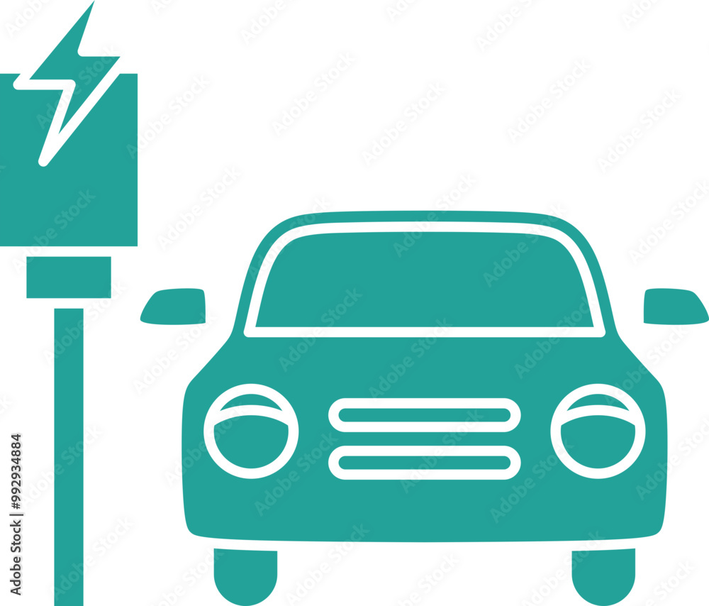 Electric Vehicle Icon Electric Vehicle Icon