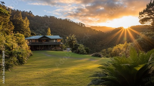 Nestled within Whanganui National Park, Blue Duck Lodge resides on a functioning cattle farm dedicated to conservation photo