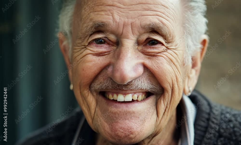 A Smiling Elderly Man Portrait A Smiling Elderly Man Portrait