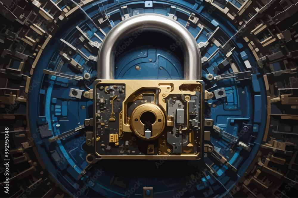 digital thing, lock front of it, thinking about security digital thing, lock front of it, thinking about security