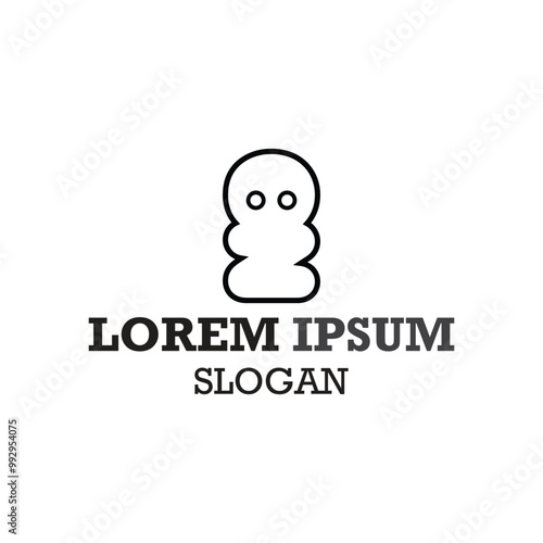 vector design elements for your company logo, miniature or toy logo. modern logo design, business corporate template. doll or toy icon.