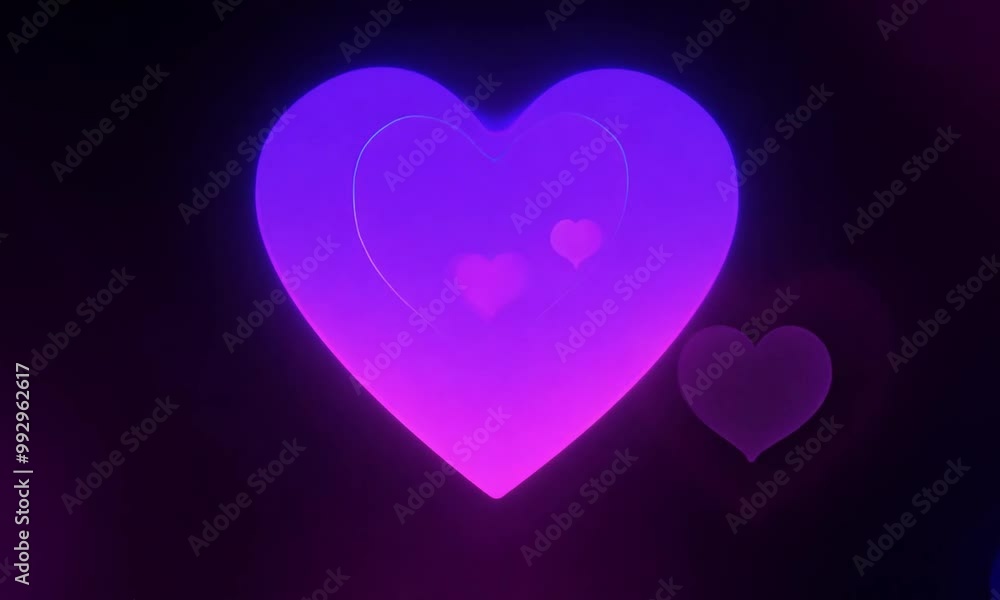 Neon Hearts in the Night Neon Hearts in the Night