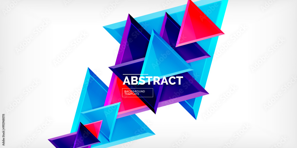 Abstract background - glossy triangles. Vector Illustration For Wallpaper, Banner, Background, Card, Book Illustration, landing page Abstract background - glossy triangles. Vector Illustration For Wallpaper, Banner, Background, Card, Book Illustration, landing page