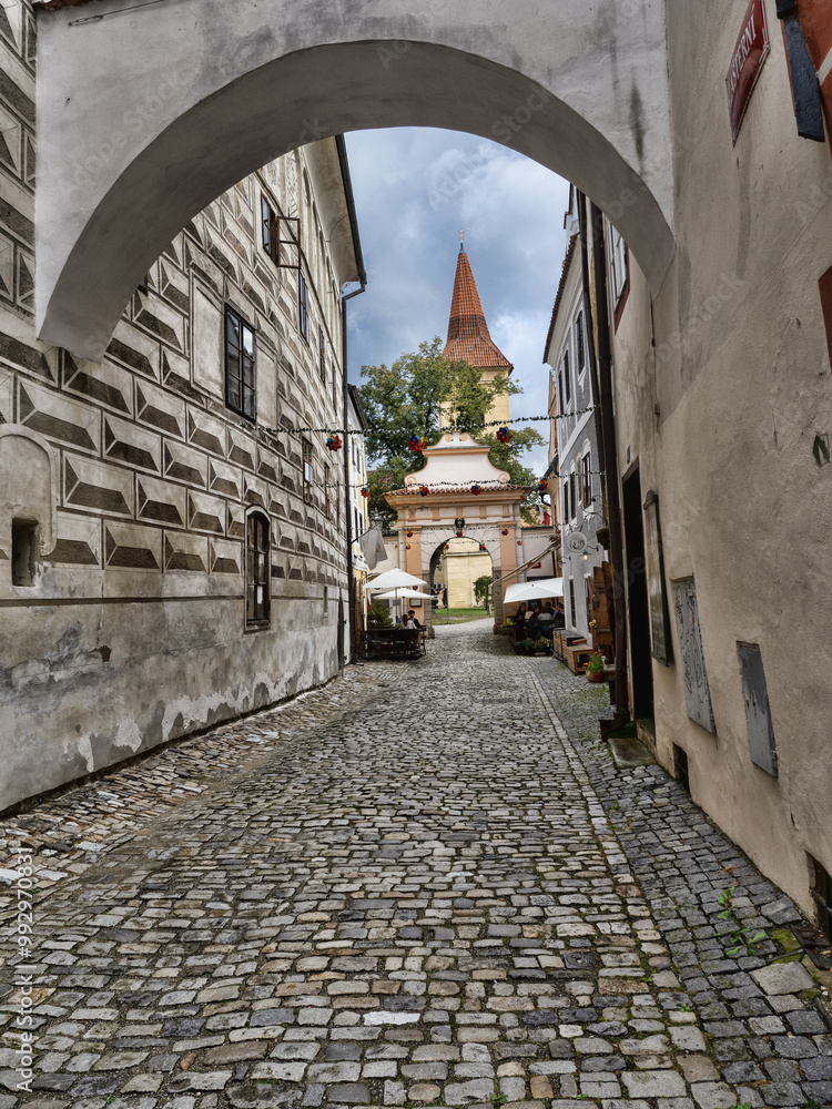 Český Krumlov tourist destination, historical city Czech Republic