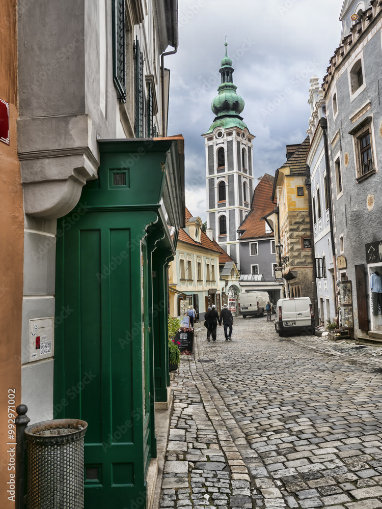 Český Krumlov tourist destination, historical city Czech Republic