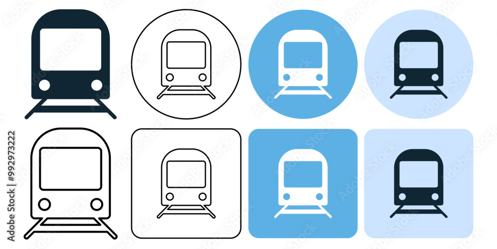 train or tram logo for subway and station in rail track vector pictogram sign icon symbol ui and ux design, glyphs and stroke line train or tram logo for subway and station in rail track vector pictogram sign icon symbol ui and ux design, glyphs and stroke line