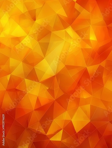 Abstract Orange and Yellow Geometric Pattern