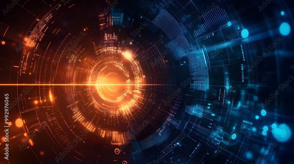 abstract futuristic data computer technology business background. 