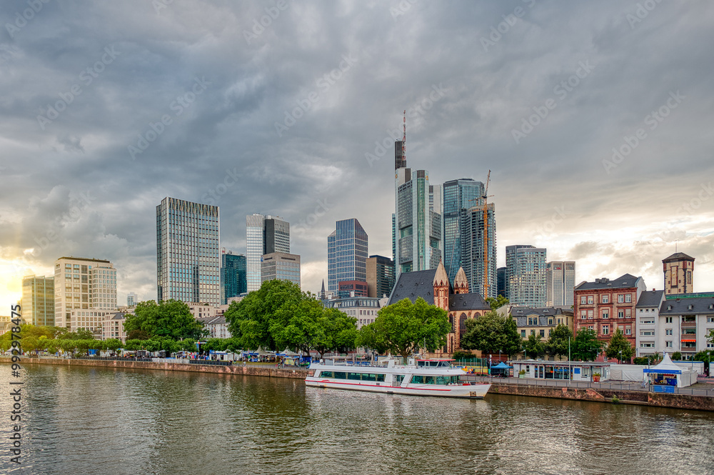 Frankfurt, a central German city on the Main River, Germany Frankfurt, a central German city on the Main River, Germany