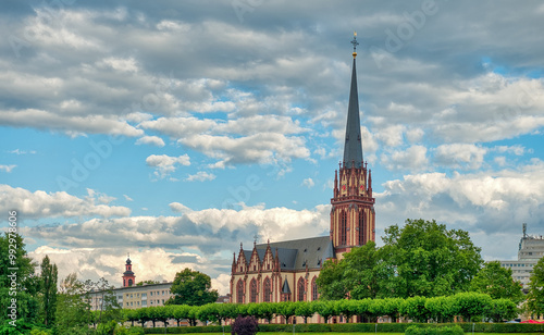 Frankfurt, a central German city on the Main River, Germany photo