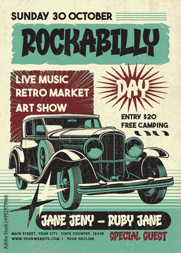 Retro Car Show Flyer