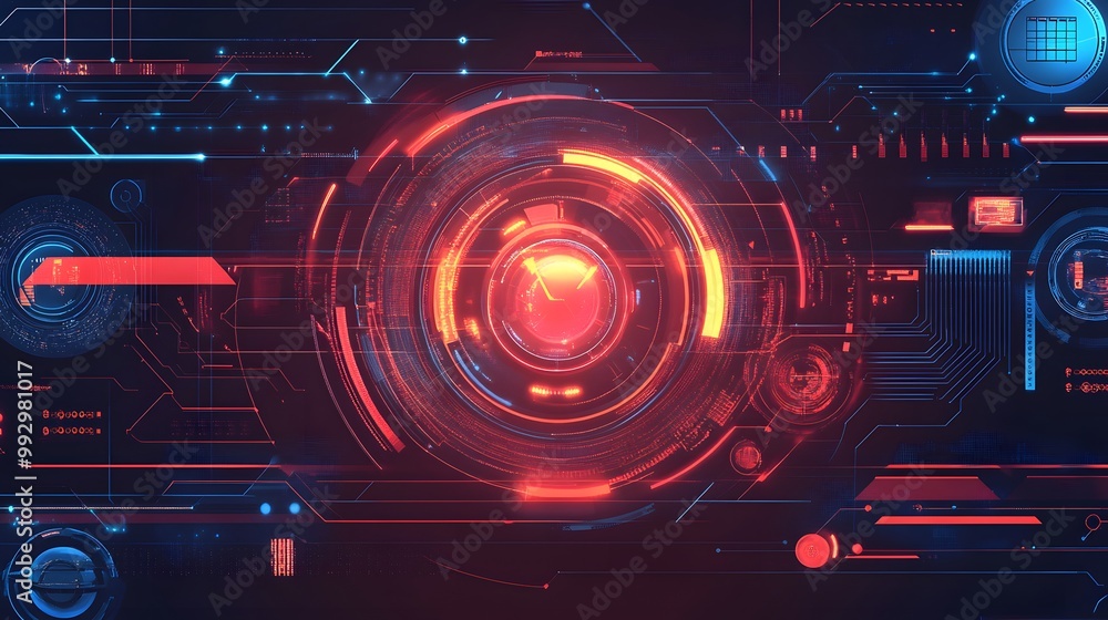 Obraz premium business background, innovation and high tech. 