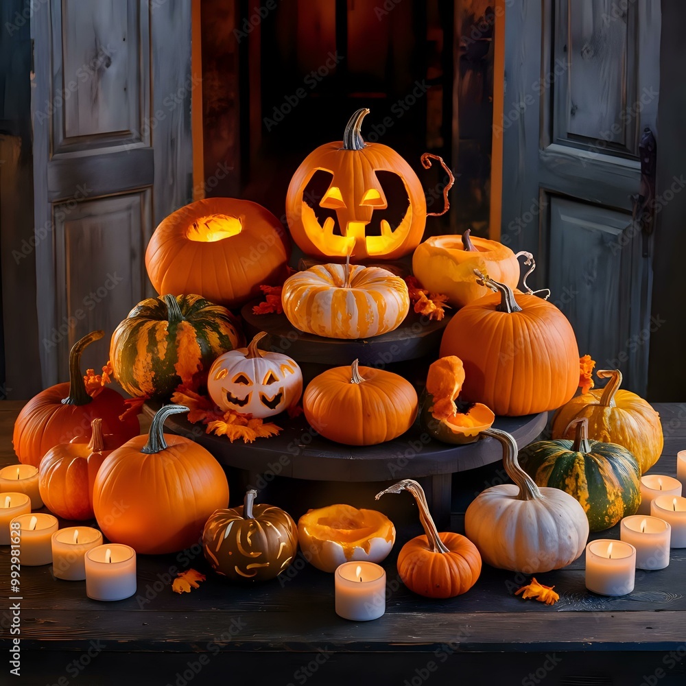 Autumnal Abundance: A Cozy Pumpkin Display
Autumnal Abundance: A Cozy Pumpkin Display