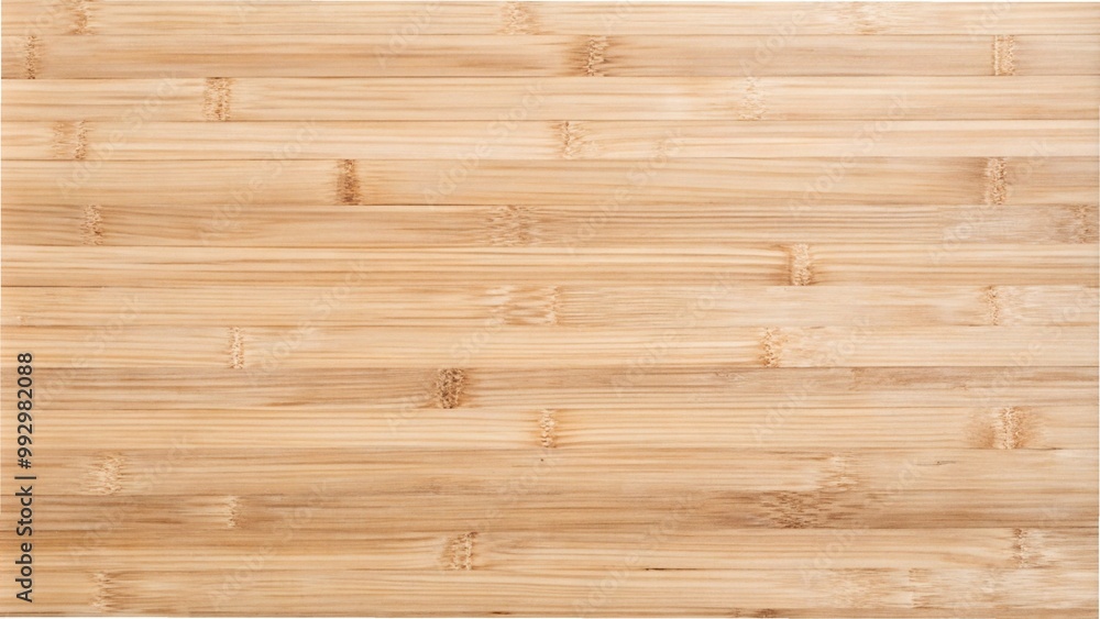 Fototapeta premium A wooden cutting board featuring a textured bamboo pattern, ideal for enhancing kitchen decor and functionality.