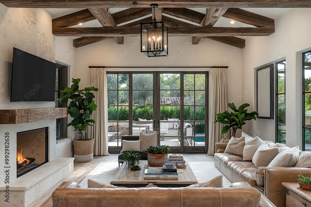 Cozy living room with modern decor and natural light. Cozy living room with modern decor and natural light.