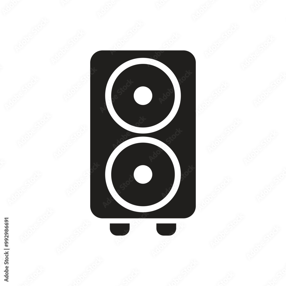 Sound system icon logo design template isolated illustration Sound system icon logo design template isolated illustration