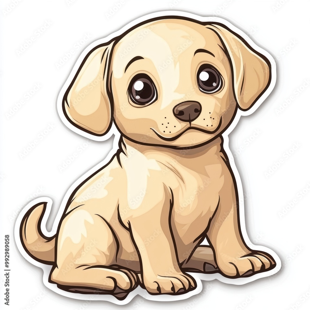 Cute Puppy Cartoon. Cute Puppy Cartoon.