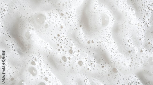 Abstract white soap foam bubbles texture background