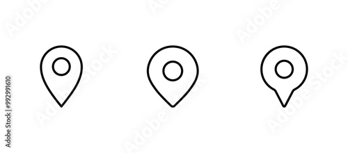 pin map icon. pin location icon vector