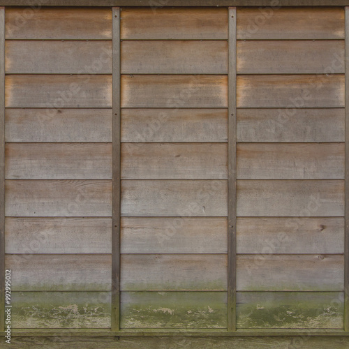 Wooden Ventilated Wall (seamlessly tileable)