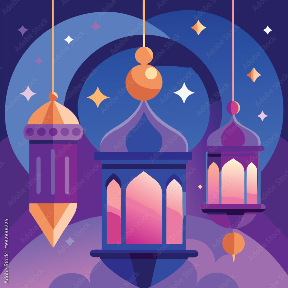 Islamic holiday background vector design Islamic holiday background vector design