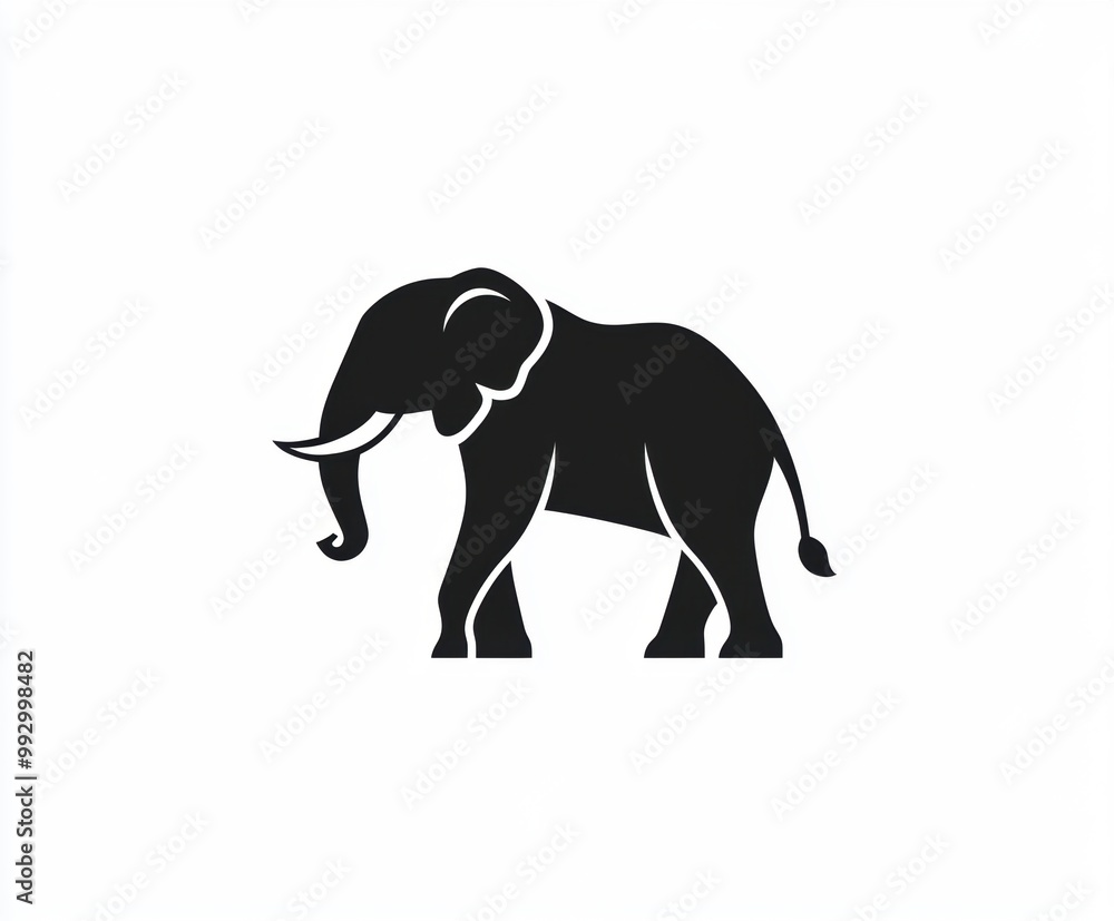 Fototapeta premium Elephant Silhouette.