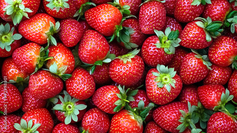 strawberries in a market strawberries in a market
