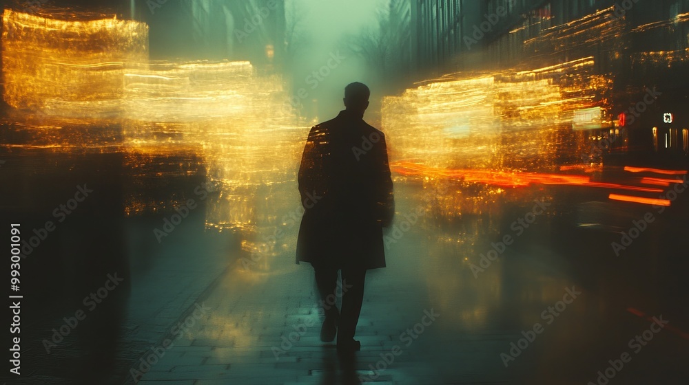 The dark city streets are illuminated by soft dim light, and the camera moves slowly to capture the wonderful effect of interweaving light and shadow, presented in a cinematic style. The dark city streets are illuminated by soft dim light, and the camera moves slowly to capture the wonderful effect of interweaving light and shadow, presented in a cinematic style.