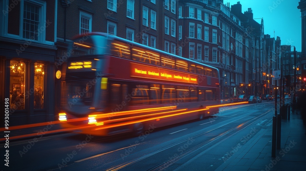 Obraz premium The dark city streets are illuminated by soft dim light, and the camera moves slowly to capture the wonderful effect of interweaving light and shadow, presented in a cinematic style.