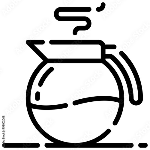coffee outline vector icon