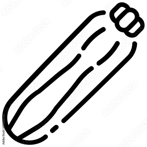 zucchini outline vector icon