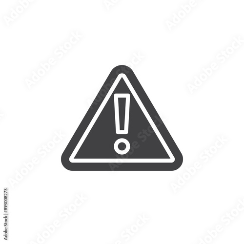 Free Download Triangle with exclamation mark vector icon - GFXLoad