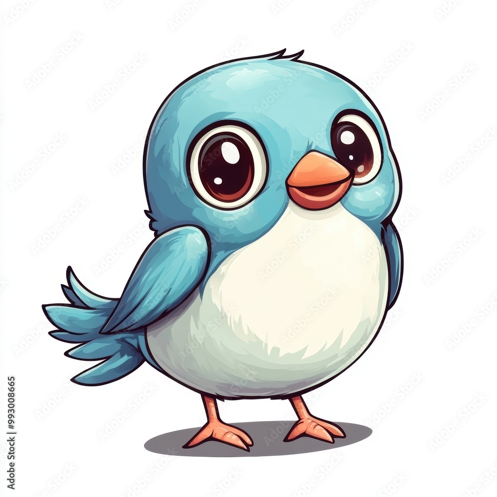Cute Cartoon Bird. Cute Cartoon Bird.