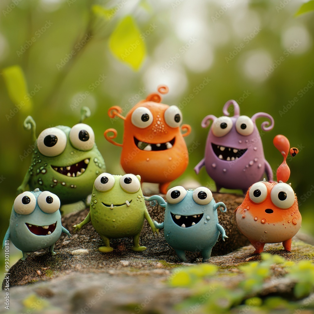 Cute Monster Friends. Cute Monster Friends.